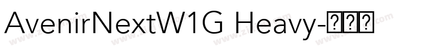 AvenirNextW1G Heavy字体转换